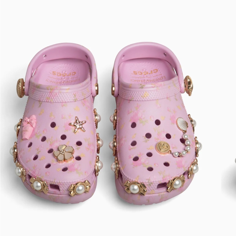 LoveShackfancy x Crocs Ballerina Pink Classic Platform Clog size 4 - Picture 5 of 11
